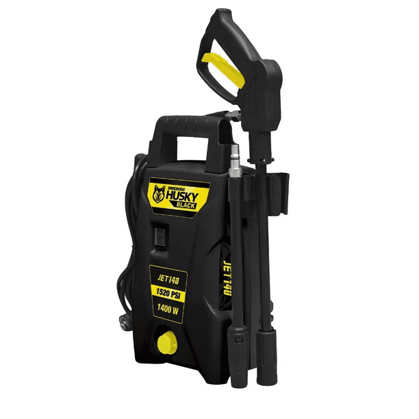 Hidrolavadora Eléctrica Husky Black Negro/Amarillo 105bar de Presión Máxima