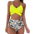 thumbnail image 2 of MKLEKYY Trajes De Baño Mujer Short Women Sexy Leopard Print Bikini Set Push Up Bathing Swimwear High Waist Swimsuit, 2 of 6