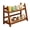 Bronze, variant on Jademall Bamboo Double-Layer Kitchen Rack - 15.3x7x11.2inch Mug Storage Shelf, Multi-Purpose Spice Organizer, Matcha & Tea Display Stand for Office & Living Room - Light Brown