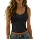 thumbnail image 2 of Blusas de Verano de las Mujeres sin Mangas Sólido Cuello en V Suéter Casual Top, Blusas de las Mujeres Casual para el Uso Diario, 2 of 6