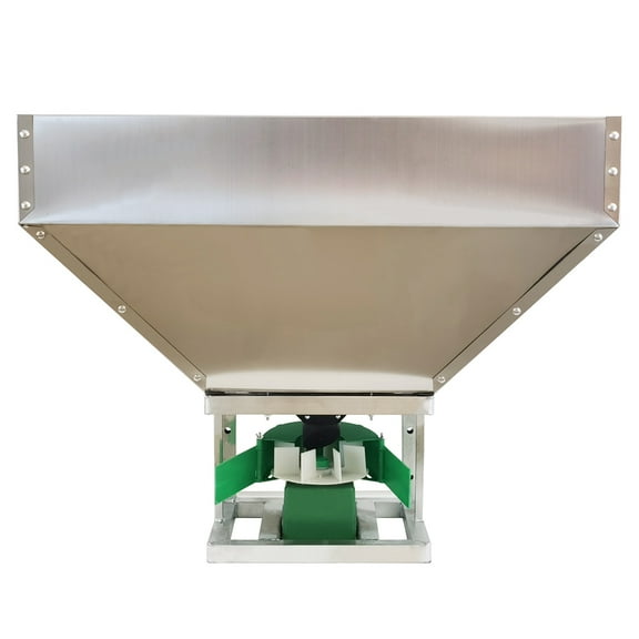 42 Gallon Fertilizer Broadcast Spreader Stainless Steel Tractor Front-Mounted Electric Fertilizer Spreader