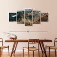 thumbnail image 3 of Elephant Stock Highlands Of Iceland Wall Art - Horizontal Multi Panel Canvas - Living Room Wall Decor - Nature Multi Panel - Gray And Brown Decor - 92" x 42", 3 of 8