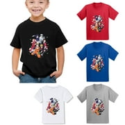 Naruto Big Boys 07 Nine Tails Black T-Shirt for Kids