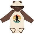 thumbnail image 3 of Inktastic Hockey Player Retro Sunset Boys or Girls Long Sleeve Baby Bodysuit, 3 of 5