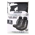 thumbnail image 4 of Auto Drive 2-Piece Black-White Cow Print Seat Covers, 4 of 6