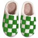 thumbnail image 1 of Casa Piso Plano Diapositivas Suaves Invierno Slip-On Checke Para Mujer rojo, 1 of 7
