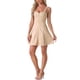 thumbnail image 4 of Vestido sin mangas de mujer con tirantes de cuadros y cremallera frontal XL caqui, 4 of 6