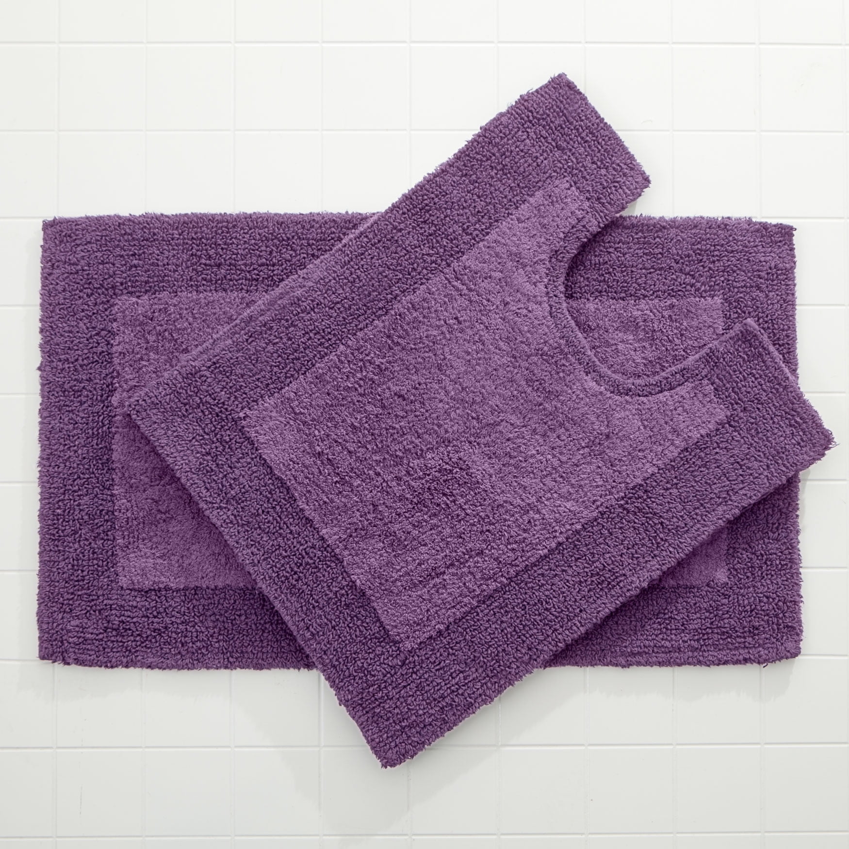 Brylanehome Bh Studio 2 Piece Bath Rug Set, Grape - Walmart.com