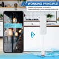 thumbnail image 5 of Alarme de Fuite d'Eau, Détecteur de Fuite d'Eau Détecteur d'Inondation Alarme d'Eau Détecteur d'Eau Sans Fil avec Alarme Sonore de 60 DB, Notification Push sur l'Application Tuya Smart/Smart Life, 5 of 5