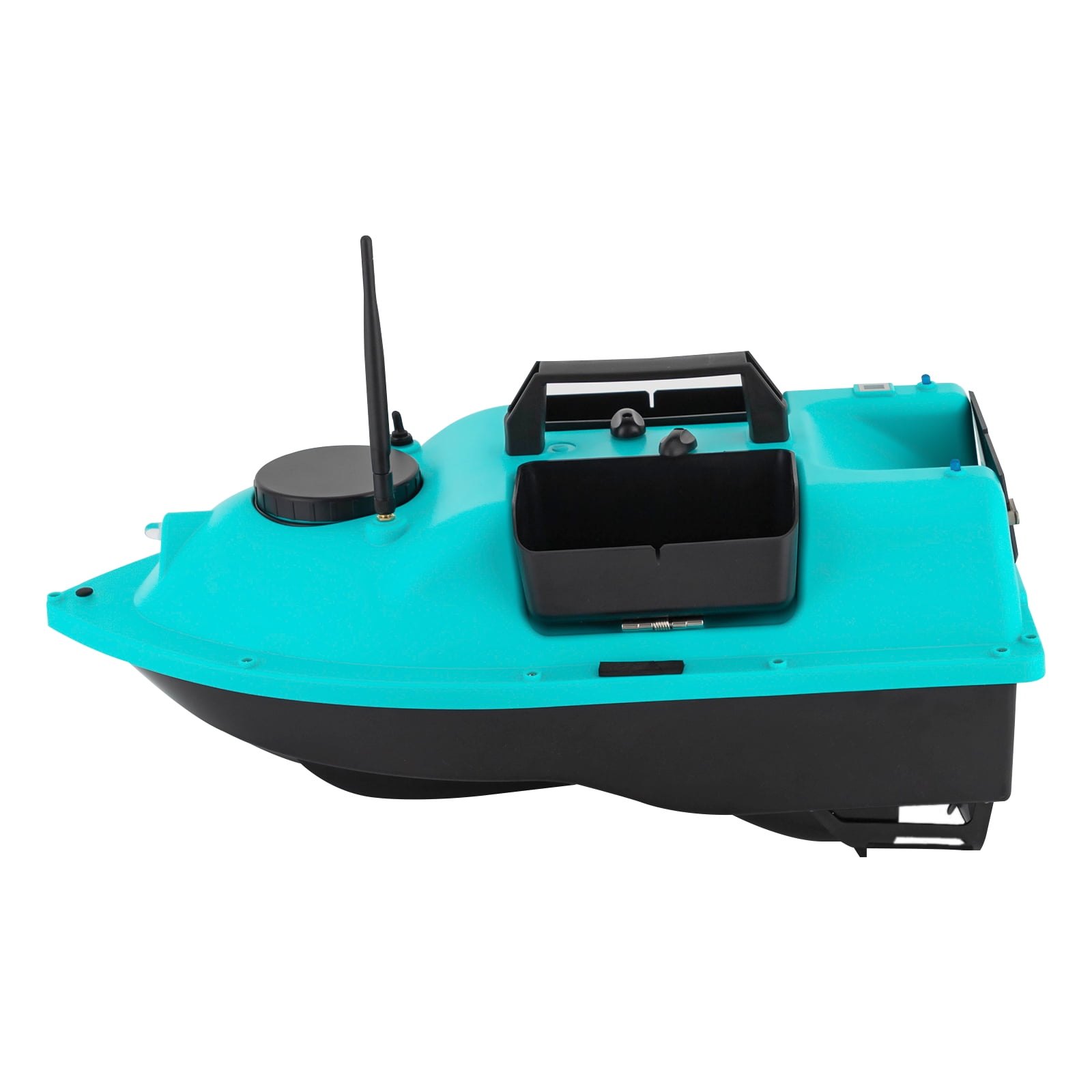 Twin Motor Fishing Boat with 52W Power, 10,000rpm Speed, GPS Navigation, 4.4 lbs Bait Capacity, Night Lights, Ideal Outdoor Fishing Gift