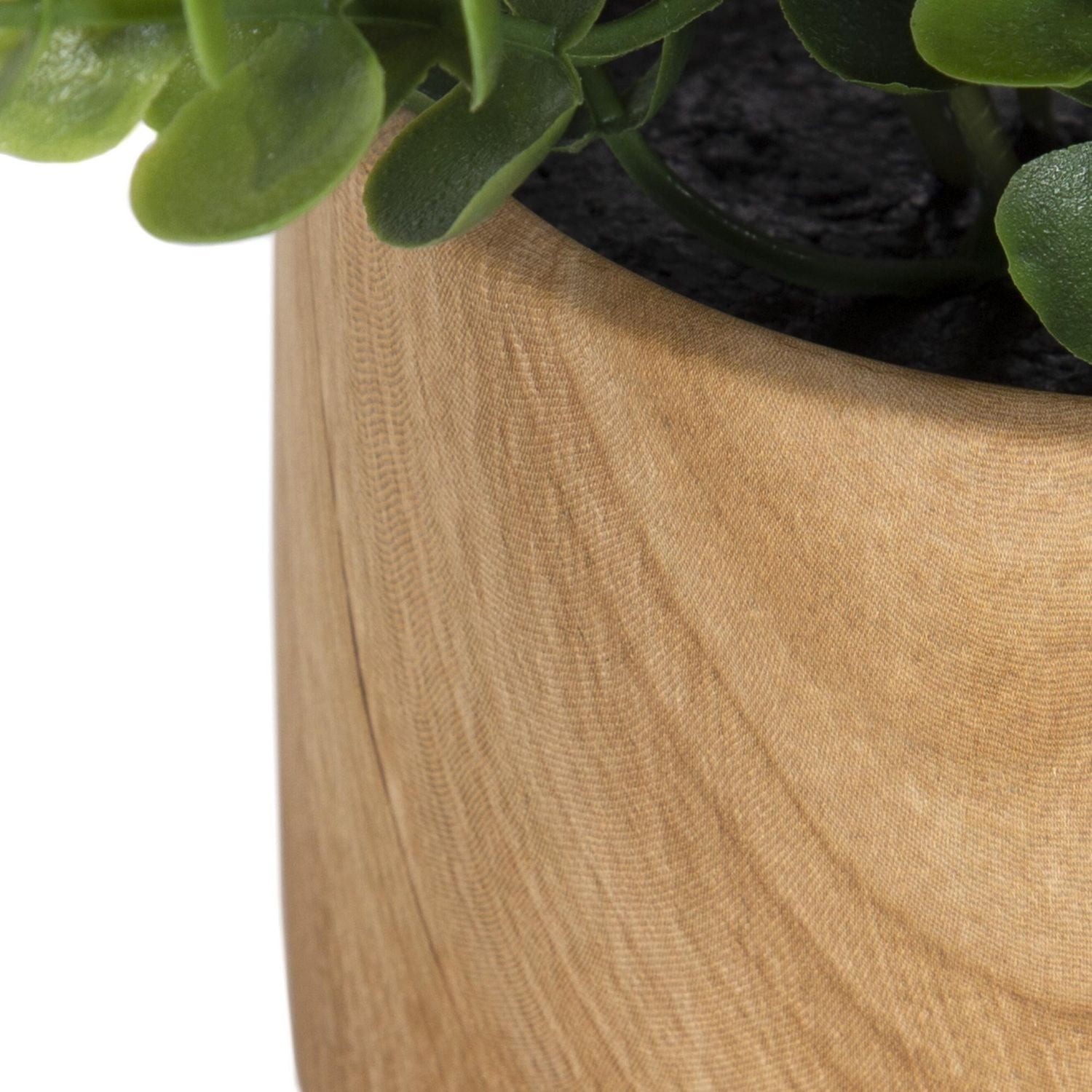Fausse plante eucalyptus Jessie dans un pot brun
