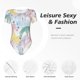 thumbnail image 4 of Balery Zebra Colourful Body de cuello redondo de manga corta para mujer Tops de manga corta Tops básicos-Small, 4 of 7