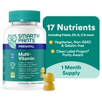 SmartyPants Prenatal Multivitamin Gummies, Folate, Wellness Supplement for Women, B12 & D3, 60 ct
