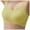 Yellow, variant on Women's Ice Silk Seamless Sleep Bra - Ultra-Thin Breathable Design, Removable Pads, Nylon Spandex, Supportive for Daily/Workout, M-XXXXL