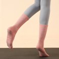 thumbnail image 1 of Calcetines de yoga de tubo largo de otoño e invierno, antideslizantes, calcetines de pilates profesionales para mujer en la parte inferior de bucle de tubo de algodón absorbente de sudor, 1 of 6