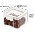thumbnail image 3 of 460ml Cereal Containers Storage, Rice Flour Sugar Storage Containers, Transparent Cereal Dispenser with Lid, Pantry Storage Containers Plastic Organizer Bin for Kitchen, Air Tight Food Container, 3 of 9