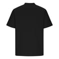 thumbnail image 3 of Mceream Linen Shirts for Men Short Sleeve Button up Shirt Casual Lightweight Loose Fit Summer Beach Solid Tops Black L, 3 of 6
