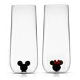 thumbnail image 4 of Disney Mickey & Minnie 3D Icon Tall Glasses, Set of 2, 13.5-ounce, 4 of 7