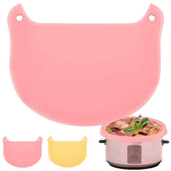Silicone Slow Cooker Liners Reusable Silicone Slow Cooker Divider Leakproof Hear-Resistant Slow Cooker Insert Liner Dishwasher Safe Slow Cooker Accessories for Most 6-8 Quart Oval or Round Pot
