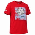 thumbnail image 3 of Playera Deportiva Wilson para Hombre Manga Corta Estampada Color Rojo Talla CH, 3 of 5