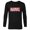 Black, variant on Logo Melting Paint Drip - Long Sleeve T-Shirt for Men - Customized-White
