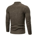 thumbnail image 4 of TFEOQRY Men's Turtleneck Sweater Cable Knitted Pullover Sweaters Fall Winter Warm Solid Color Tops Coffee, 4 of 6