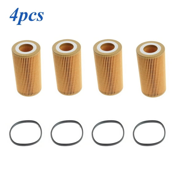 4pcs Engine Oil Filter For 05-13 Audi VW 2.0L 2.5L A3 A4 Jetta Golf Beetle