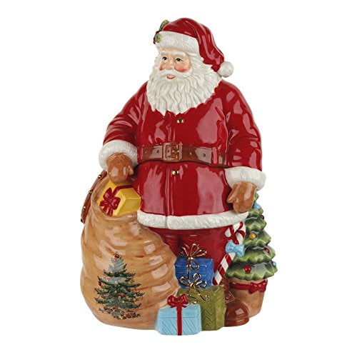 Spode Christmas Tree Santa Cookie Jar
