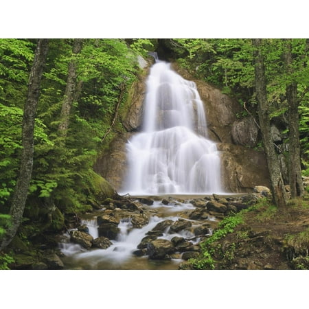 Waterfall, Green Mountains, Vermont, USA Print Wall Art By Gustav