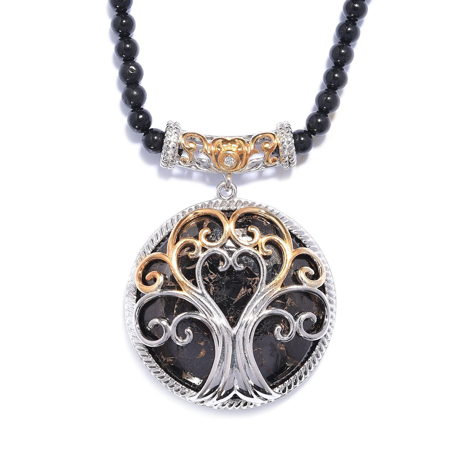 Handmade Bali silver Reiki jewellery Minimalist Hematite pendant necklace