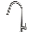 thumbnail image 1 of CAROOTU Touching Kitchen Faucet with Pull Down Sprayer Single Handle Stainless Steel for Home Sink, 1 of 7