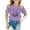 Purple, variant on Easter T Shirts for Kids Girls Rabbit Tops Egg Short Sleeve T Shirt Top Loose Easter Day Preppy Tops Clothes for Children