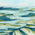thumbnail image 2 of Vess, June Erica 12x12 White Modern Wood Framed Museum Art Print Titled - Blue Delta II, 2 of 4