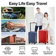 thumbnail image 2 of Carcasa rígida Carry On Luggage mixi Airline Approved, 51 cm, policarbonato, color rojo, 2 of 6