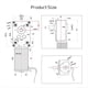 thumbnail image 5 of Micromotor de CC de Engranaje Helicoidal de 12 V, Reversible, de Metal, de Alta Potencia y Autoblocante., 5 of 6