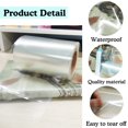 thumbnail image 2 of 1000 Pcs Clear Waterproof Label Protector Shields-1 1/2"Hx3 1/2"W Gloss Finish Vinyl Transparent Address Library Book Repair Tape Label Rectangular Numbers Barcode Shields in Office Class Supermarket, 2 of 4
