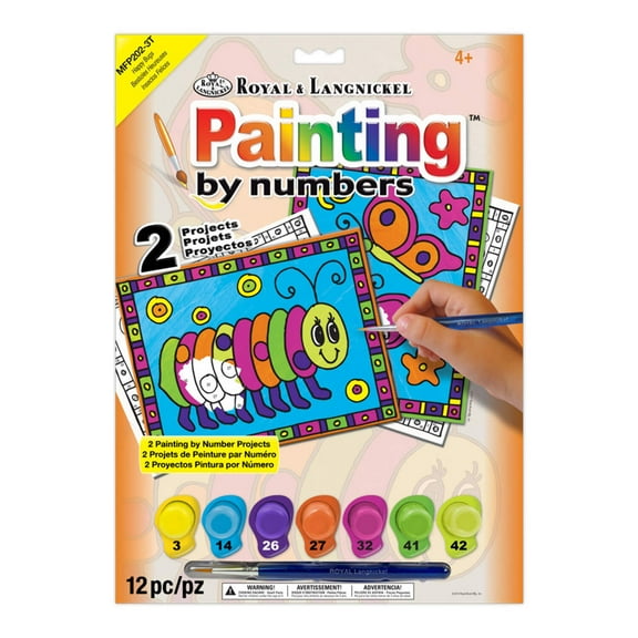 Royal & Langnickel(R) My First Paint By Number Kit 2/Pkg-Happy Bugs