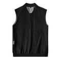 thumbnail image 6 of Handshe Men's Stylish Solid - Color Button - Pocket Sleeveless Stand - Up Collar Vest, 6 of 8