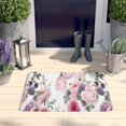 thumbnail image 2 of Pioneer Flower Floral Print Flannel Non Slip Door Rugs,Washable Door Mats Indoor,Decorative Door Mats,Dirt-Resistant and Absorbent Doormat for Entrance,Bedroom,Kitchen,Bathroom,23.5"x16", 2 of 5