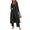 Black, variant on Oudiya Women's 3 Piece Knit Lounge Set Pajama Long Sleeve Cardigan Sleeveless Top Pants Sweatsuit S-XXL