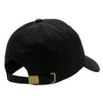 thumbnail image 2 of Black buckle closure unisex casual cotton basic baseball cap, 2 of 6