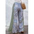thumbnail image 1 of ABPHQTO Pantalones anchos de mujer con estampado mixto Paisley azul, 1 of 5