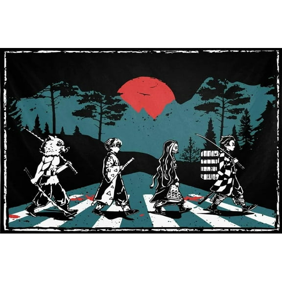 Demon Slayer 5D Diamond Painting Kits for Adults Anime Diamond Art Paint with Diamonds DIY Painting Kit Paint by Number with Gem Art 12" X 16"