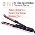 thumbnail image 5 of Plancha y rizador de aire 2 en 1 ELLA BELLA® • Rizador de titanio en uno • Ventilaciones de aire refrescantes para fijar el peinado sin esfuerzo • Múltiples looks, resultados profesionales de salón, 5 of 5