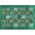 thumbnail image 1 of Ahgly Company Machine Washable Indoor Rectangle Abstract Turquoise Blue Modern Area Rugs, 2' x 3', 1 of 4