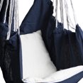 thumbnail image 4 of Hamaca Silla Colgante para Exteriores e Interiores de Algodon con cojin ilios innova Azul marino, 4 of 4