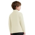 thumbnail image 2 of Moggemol Chandail d'Hiver Chaud pour Petits Garçons Col Roulé Ajusté Beige 140, 2 of 5