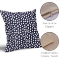 thumbnail image 3 of Polka Dot Pillow Covers 18x18 Set of 2 Black Cream Throw Pillows Boho Design Brush Strokes Decorative Outdoor Pillowcase Square Cushion Cover Linen Pillow Case for Home Sofa Couch Bed, 3 of 5