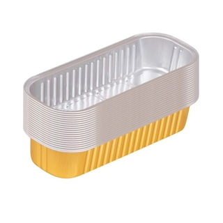 Chef-Grade Extra Thick 6x4in 1lb Foil Loaf Pans 10 Pk. Best Disposable Bakeable Aluminum Tin Pan for Baking Bread, Small Meatloaf or Lemon Bundt