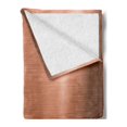 thumbnail image 2 of Abstract Soft Flannel Fleece Throw Blanket, Indusrial Plate Facade Illustration Tough Construction Element Modern, Cozy Plush for Indoor and Outdoor Use, 50" x 60", Pale Coral Chocolate, by Ambesonne, 2 of 5